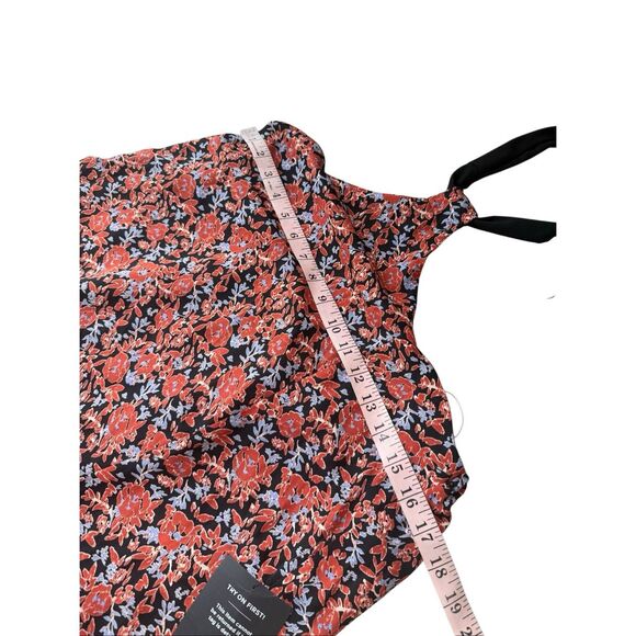 Lulus Floral Black Neck Tie Halter Maxi Dress - Picture 8 of 10